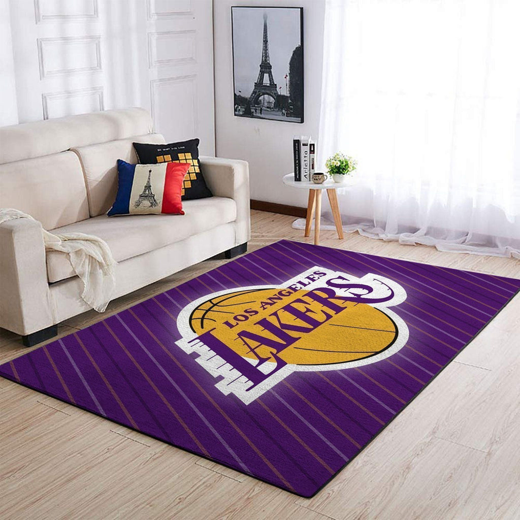 Los Angeles Lakers Bereich NBA-Basketballteam Logo012 Teppich, Teppiche - Outdoor Teppich, Teppich Wohnzimmer, Küchenteppich, Kinderzimmer, Modern