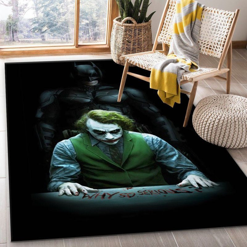 Joker und der dunkle Ritter Teppich, Teppiche - Outdoor Teppich, Teppich Wohnzimmer, Küchenteppich, Kinderzimmer, Modern