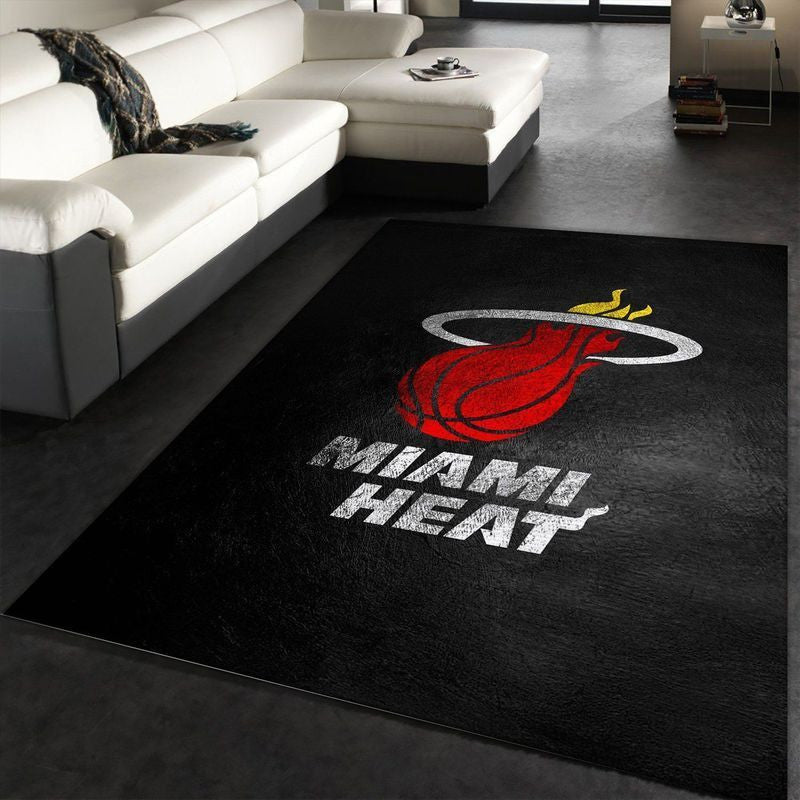 Miami Heat NBA 5 Teppich, Teppiche - Outdoor Teppich, Teppich Wohnzimmer, Küchenteppich, Kinderzimmer, Modern