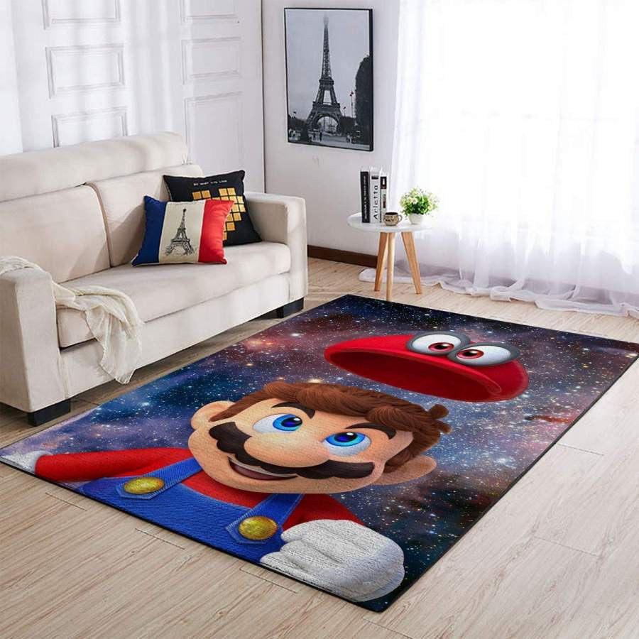 Mario Nintendo Videospiel Gfd 1910101 Teppich, Teppiche - Outdoor Teppich, Teppich Wohnzimmer, Küchenteppich, Kinderzimmer, Modern