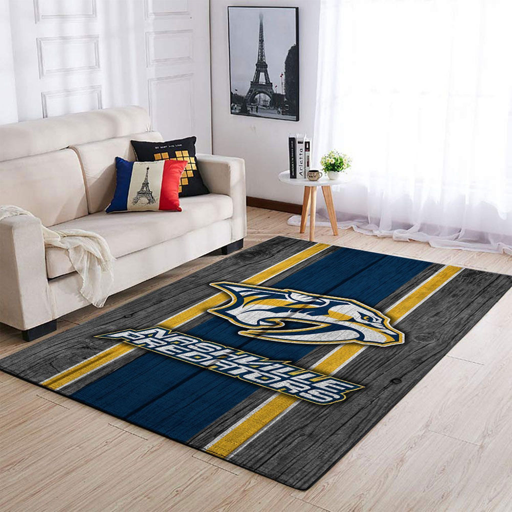 Nashville Predators Nhl Area Team Logo Sport Teppich, Teppiche - Outdoor Teppich, Teppich Wohnzimmer, Küchenteppich, Kinderzimmer, Modern