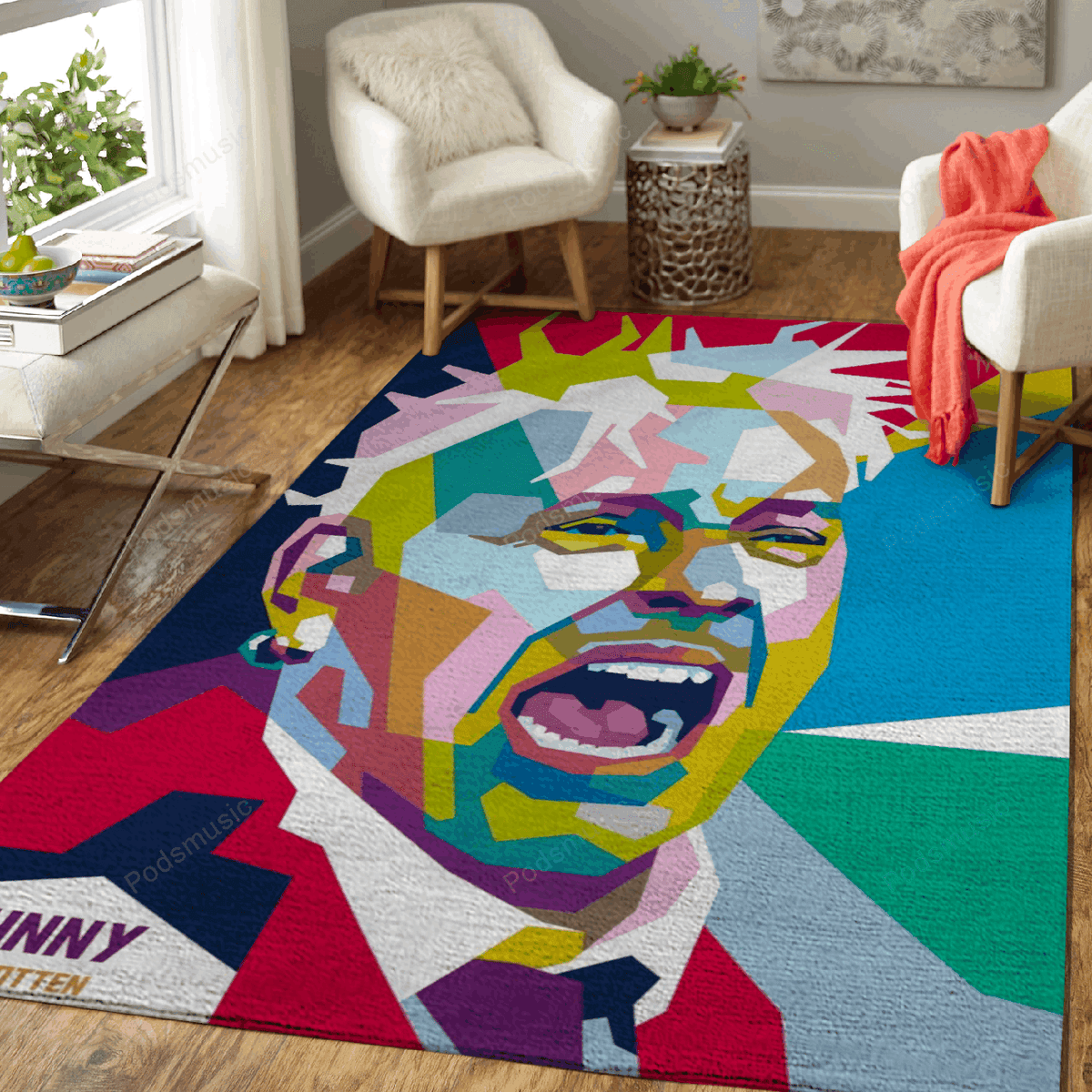 Johnny Rotten Musik für Fans Teppich, Teppiche - Outdoor Teppich, Teppich Wohnzimmer, Küchenteppich, Kinderzimmer, Modern