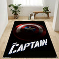 Marvel Comics Captain America Schild Teppich, Teppiche - Outdoor Teppich, Teppich Wohnzimmer, Küchenteppich, Kinderzimmer, Modern