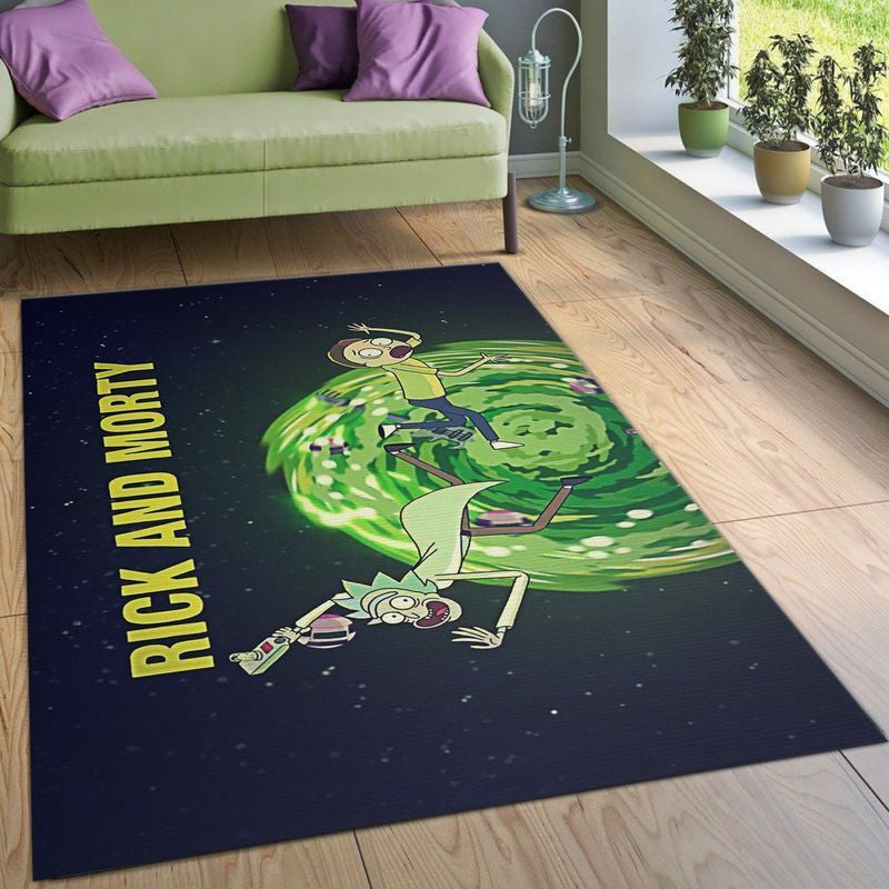 Rick and Morty 98 Area Floor Decor And Teppich, Teppiche - Outdoor Teppich, Teppich Wohnzimmer, Küchenteppich, Kinderzimmer, Modern
