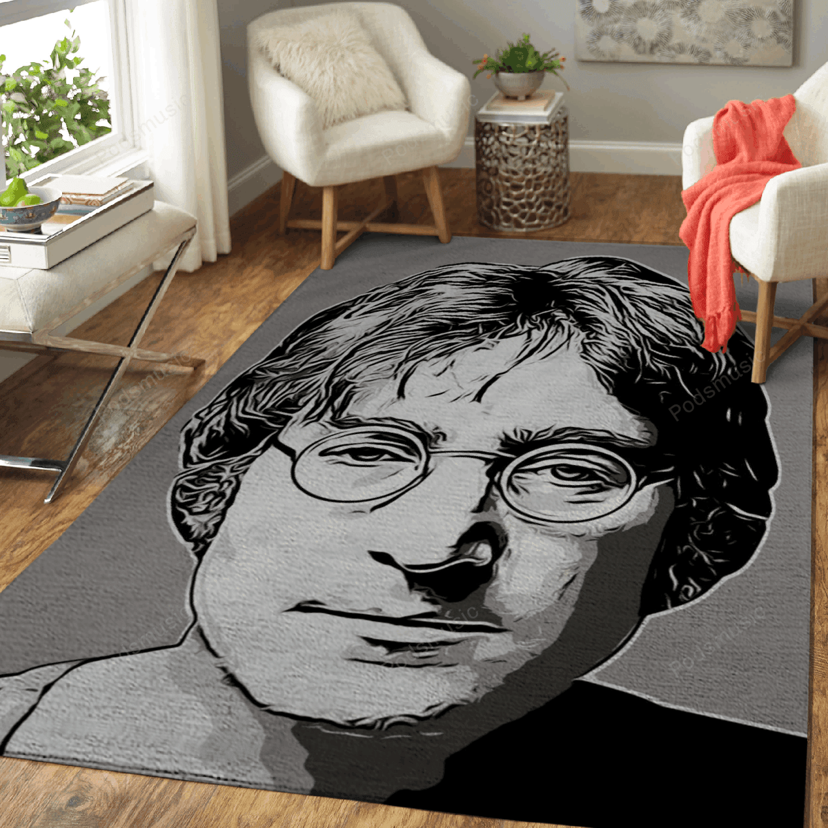 John Lennon 2 Musikmalerei für Fans Teppich, Teppiche - Outdoor Teppich, Teppich Wohnzimmer, Küchenteppich, Kinderzimmer, Modern