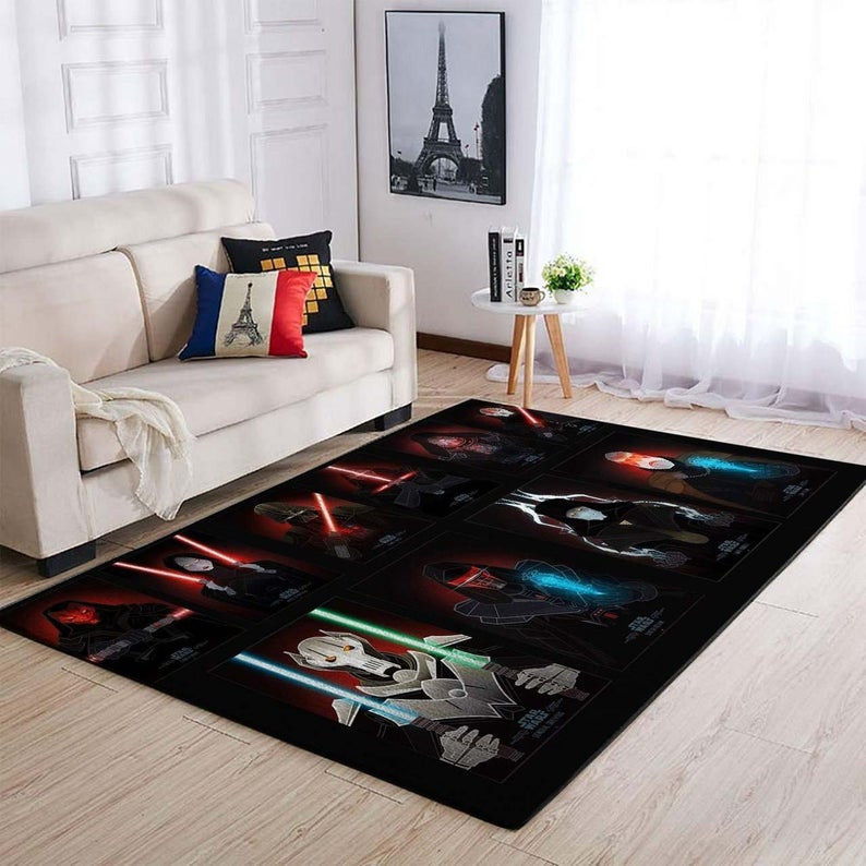 Star Wars Darth Vader Filmbereich Bodendekoration Die US-Dekoration V4 Teppich, Teppiche - Outdoor Teppich, Teppich Wohnzimmer, Küchenteppich, Kinderzimmer, Modern