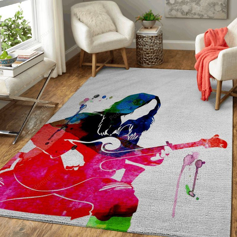 Melissa Aquarell Musik Legenden Teppich, Teppiche - Outdoor Teppich, Teppich Wohnzimmer, Küchenteppich, Kinderzimmer, Modern