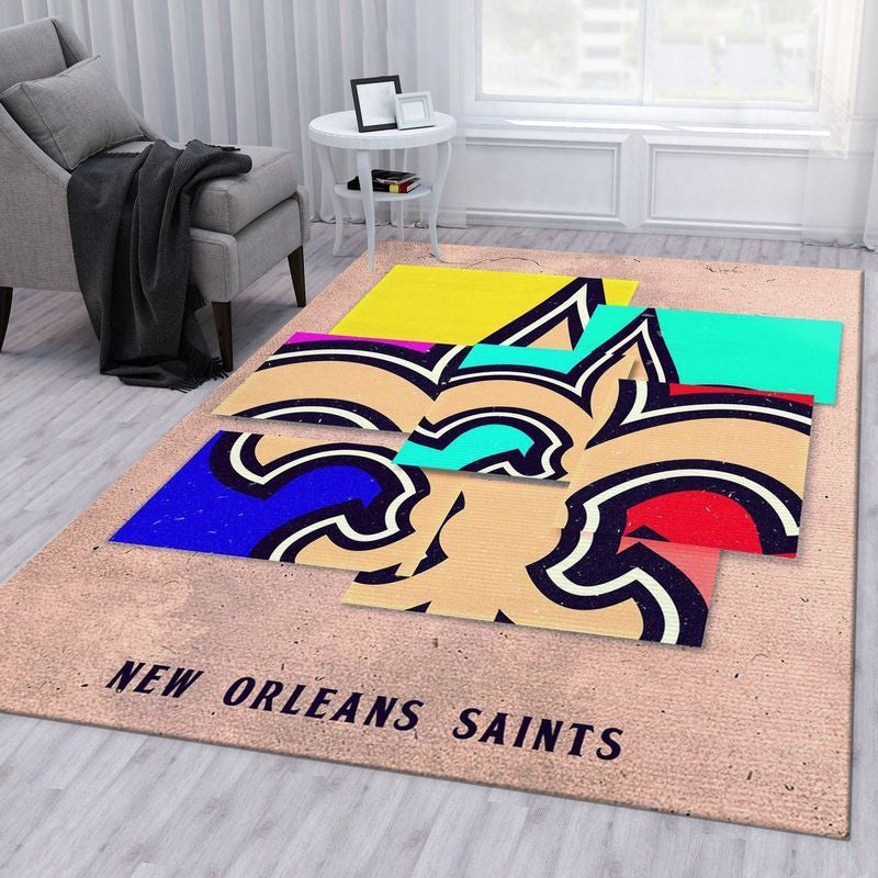 New Orleans Saints NFL 18 Teppich, Teppiche - Outdoor Teppich, Teppich Wohnzimmer, Küchenteppich, Kinderzimmer, Modern