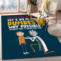 Rick and Morty 52 Area Floor Decor And Teppich, Teppiche - Outdoor Teppich, Teppich Wohnzimmer, Küchenteppich, Kinderzimmer, Modern