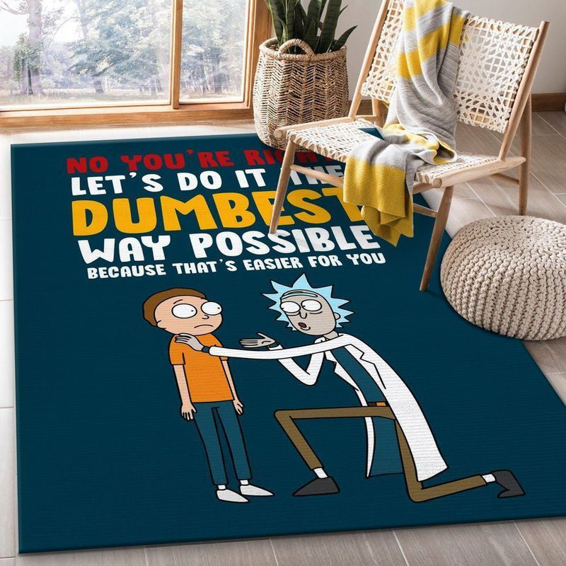 Rick and Morty 52 Area Floor Decor And Teppich, Teppiche - Outdoor Teppich, Teppich Wohnzimmer, Küchenteppich, Kinderzimmer, Modern