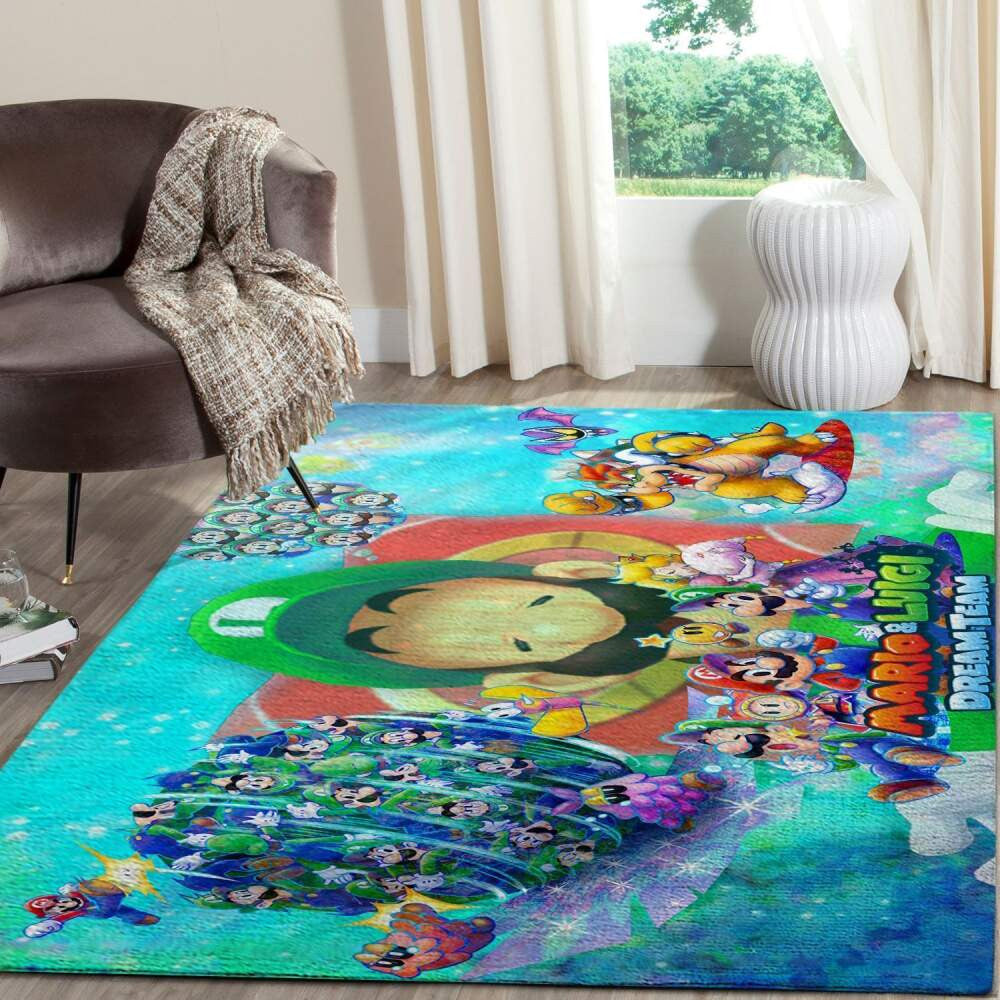 Mario Vs Luigi Superstar Saga Nintendo Switch Fn070231 Spielbereich Teppich, Teppiche - Outdoor Teppich, Teppich Wohnzimmer, Küchenteppich, Kinderzimmer, Modern