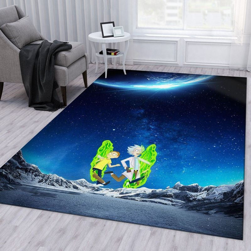 Rick and Morty 78 Area Bodendekoration und Teppich, Teppiche - Outdoor Teppich, Teppich Wohnzimmer, Küchenteppich, Kinderzimmer, Modern