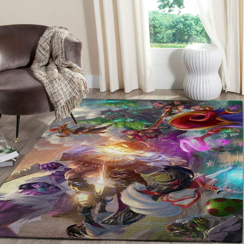 League of Legends Fn060227 Spielbereich Teppich, Teppiche - Outdoor Teppich, Teppich Wohnzimmer, Küchenteppich, Kinderzimmer, Modern