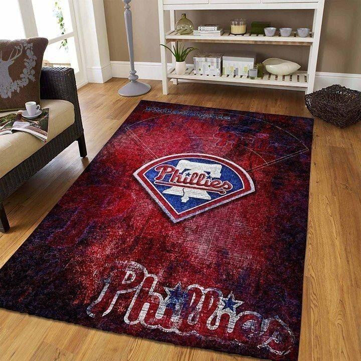 Philadelphia Phillies Area Mlb-Baseballteam Logo016 Teppich, Teppiche - Outdoor Teppich, Teppich Wohnzimmer, Küchenteppich, Kinderzimmer, Modern
