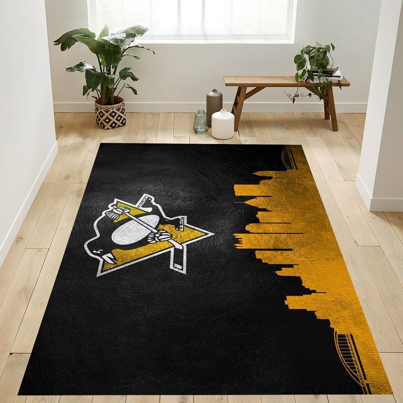 Pittsburgh Penguins NHL 1 Teppich, Teppiche - Outdoor Teppich, Teppich Wohnzimmer, Küchenteppich, Kinderzimmer, Modern