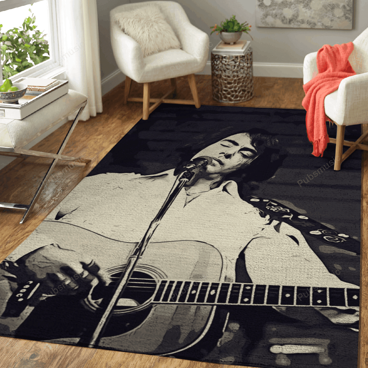 Neil Diamond 3 Musiker für Fans Teppich, Teppiche - Outdoor Teppich, Teppich Wohnzimmer, Küchenteppich, Kinderzimmer, Modern