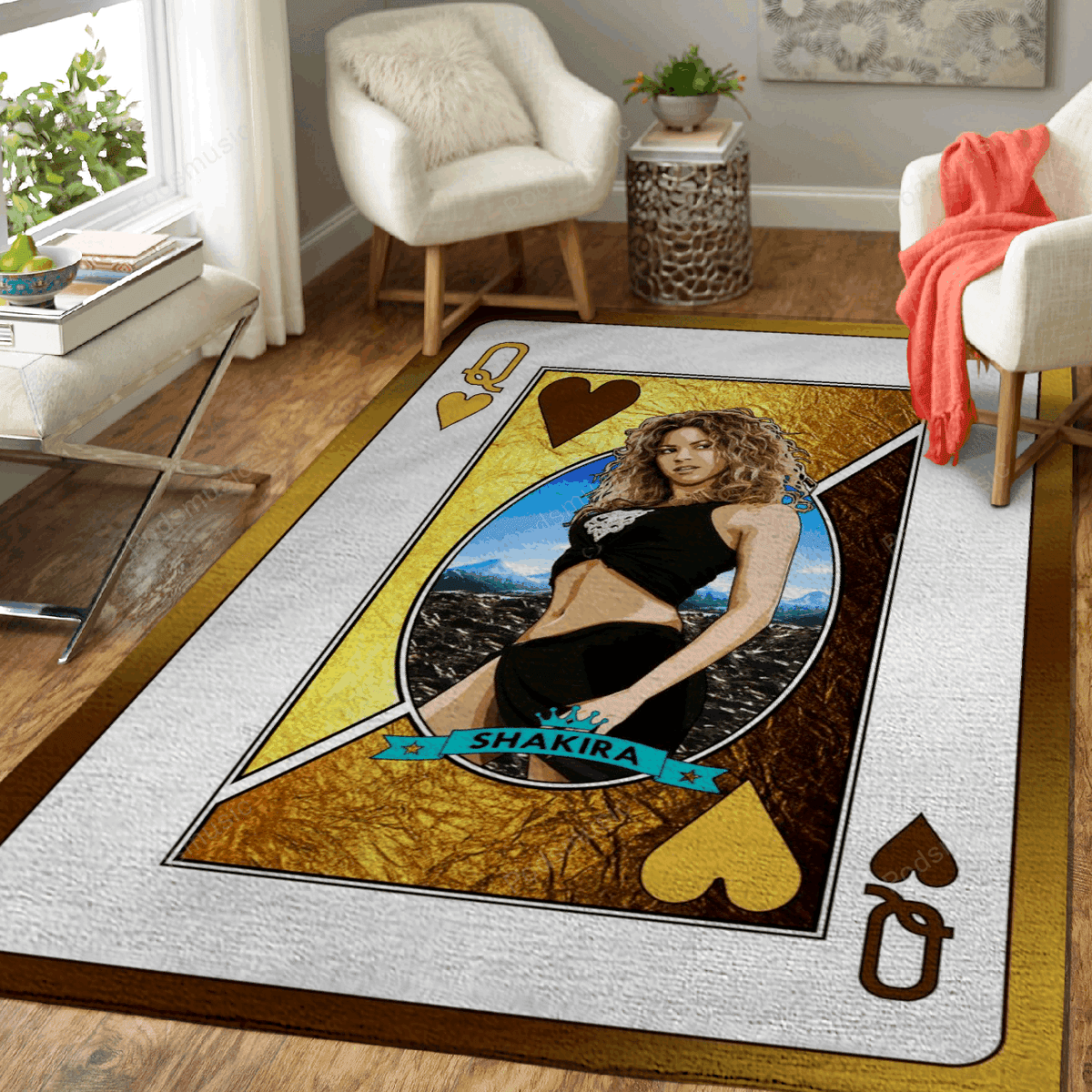 Königin Shakira Königin der Musik für Fans Teppich, Teppiche - Outdoor Teppich, Teppich Wohnzimmer, Küchenteppich, Kinderzimmer, Modern