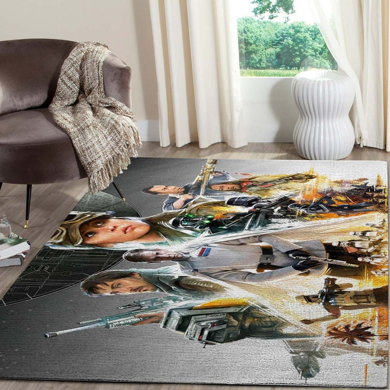 Star Wars Darth Vader Filmbereich Bodendekoration Die US-Dekoration V3 Teppich, Teppiche - Outdoor Teppich, Teppich Wohnzimmer, Küchenteppich, Kinderzimmer, Modern