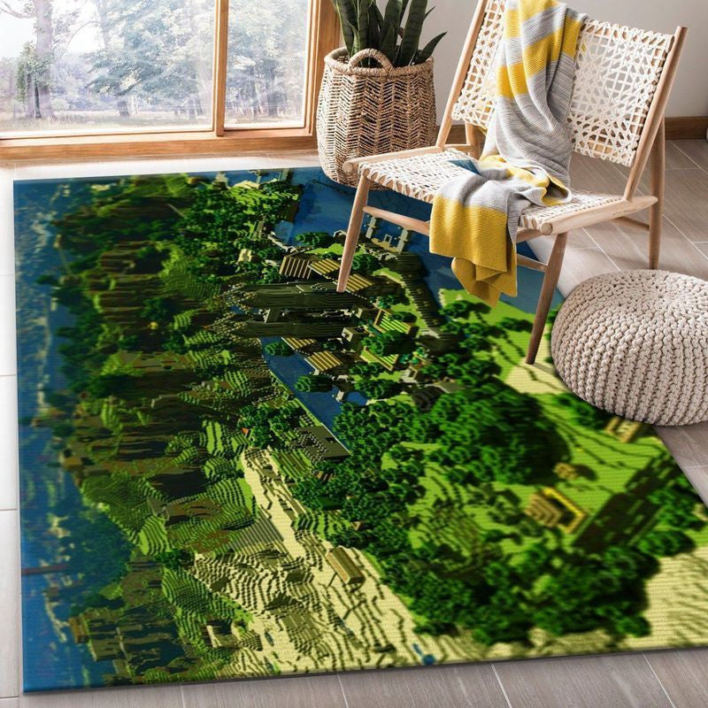 Minecraft18 Teppich, Teppiche - Outdoor Teppich, Teppich Wohnzimmer, Küchenteppich, Kinderzimmer, Modern