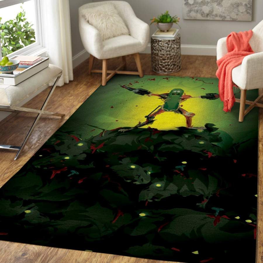 Rick und Mortypickle Rick Area Floor Decor And Teppich, Teppiche - Outdoor Teppich, Teppich Wohnzimmer, Küchenteppich, Kinderzimmer, Modern