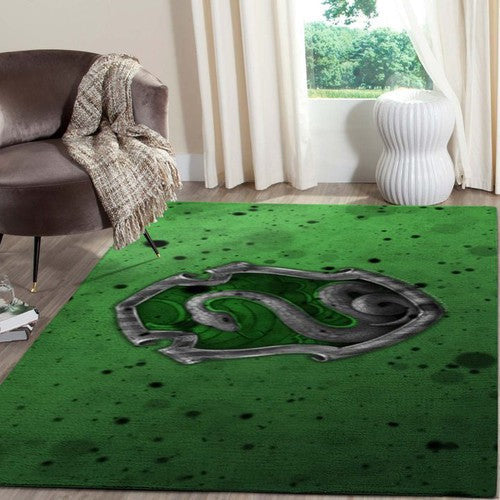 Slytherin Fn201011 Harry Potter Bereich Bodendekorationsbereich Teppich, Teppiche - Outdoor Teppich, Teppich Wohnzimmer, Küchenteppich, Kinderzimmer, Modern