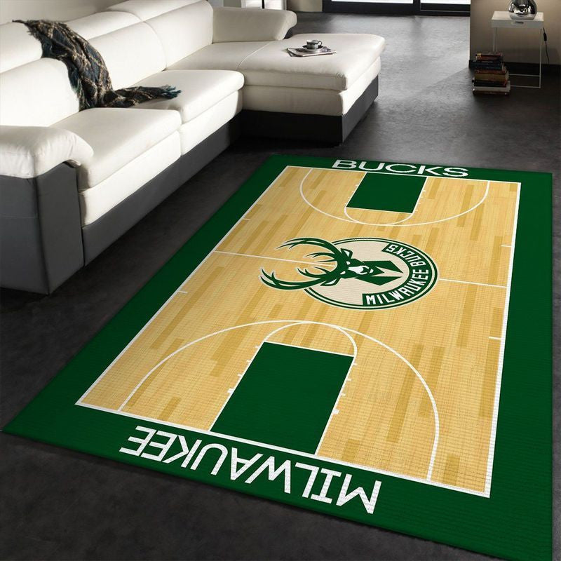 Milwaukee Bucks NBA 1 Teppich, Teppiche - Outdoor Teppich, Teppich Wohnzimmer, Küchenteppich, Kinderzimmer, Modern
