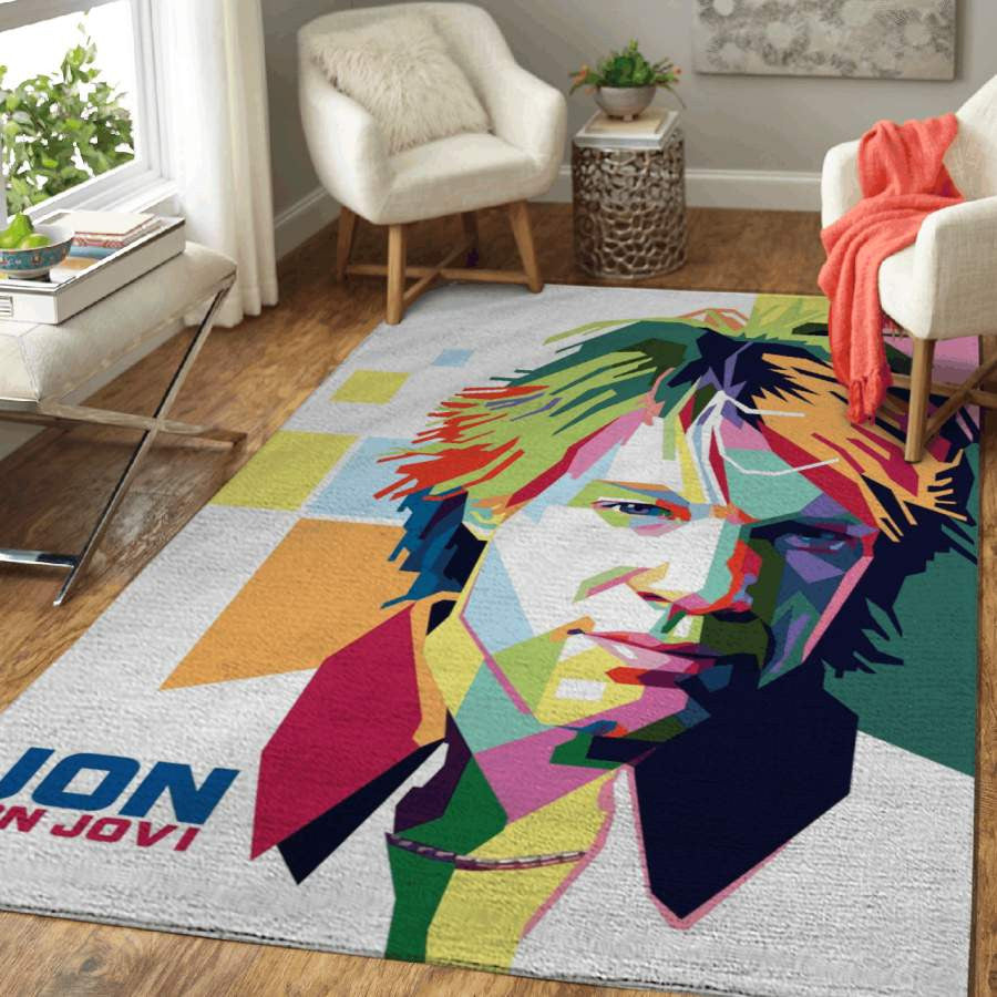 Jon Bon JoviAmerican Rock Band Pop für Fans Teppich, Teppiche - Outdoor Teppich, Teppich Wohnzimmer, Küchenteppich, Kinderzimmer, Modern