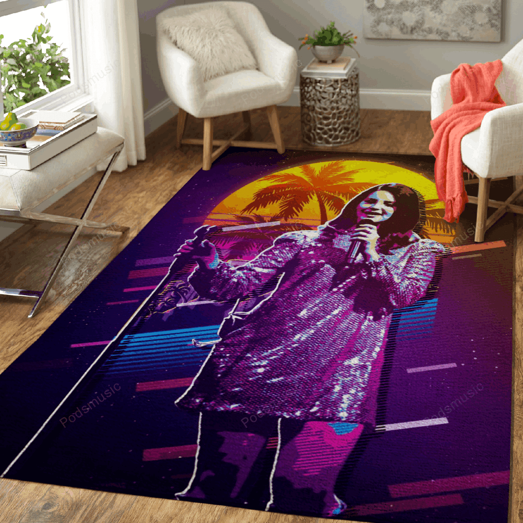 Lana Del Rey Live 80Swork Music Synthwave 80S Für Fans Teppich, Teppiche - Outdoor Teppich, Teppich Wohnzimmer, Küchenteppich, Kinderzimmer, Modern