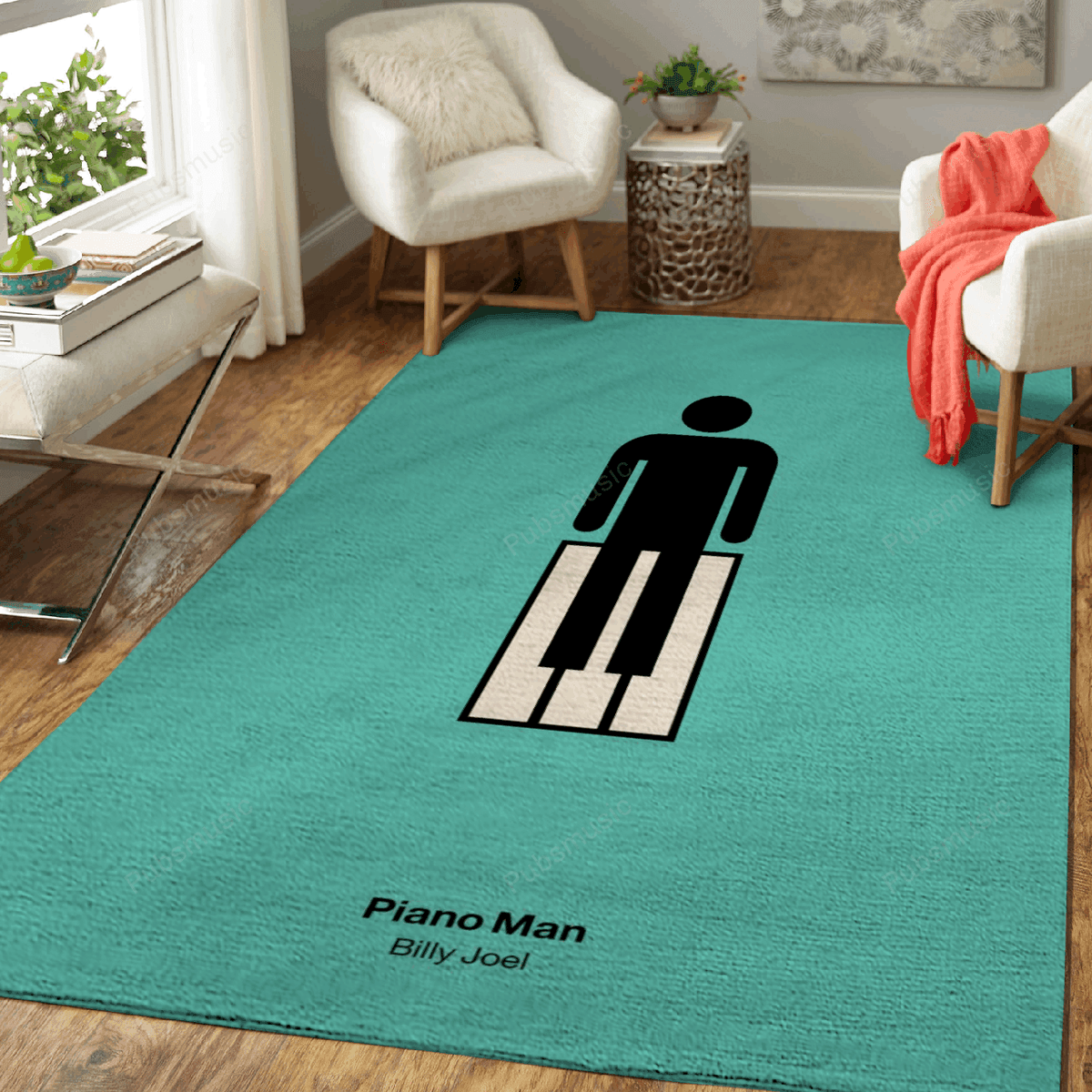 Piano Man Musik für Fans Teppich, Teppiche - Outdoor Teppich, Teppich Wohnzimmer, Küchenteppich, Kinderzimmer, Modern