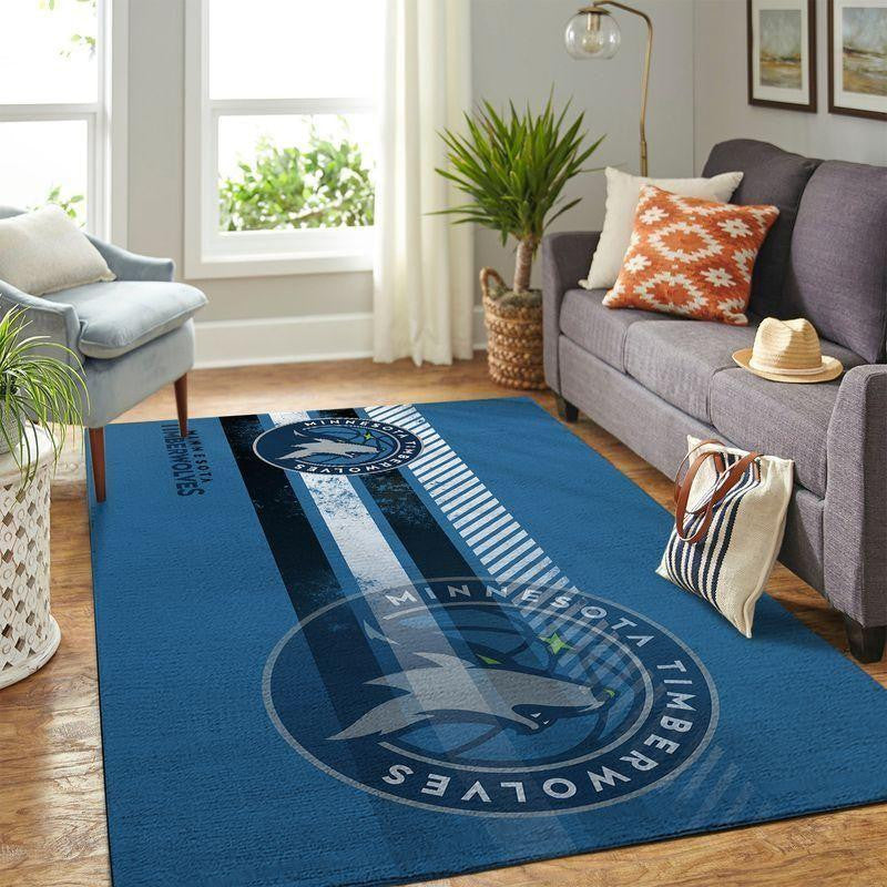 Minnesota Timberwolves Area NBA-Basketballteam Logo002 Teppich, Teppiche - Outdoor Teppich, Teppich Wohnzimmer, Küchenteppich, Kinderzimmer, Modern