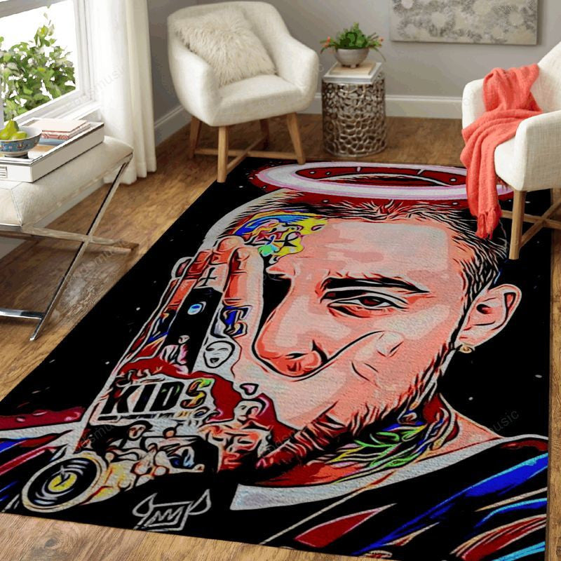 Mac Miller Musikmalerei Teppich, Teppiche - Outdoor Teppich, Teppich Wohnzimmer, Küchenteppich, Kinderzimmer, Modern