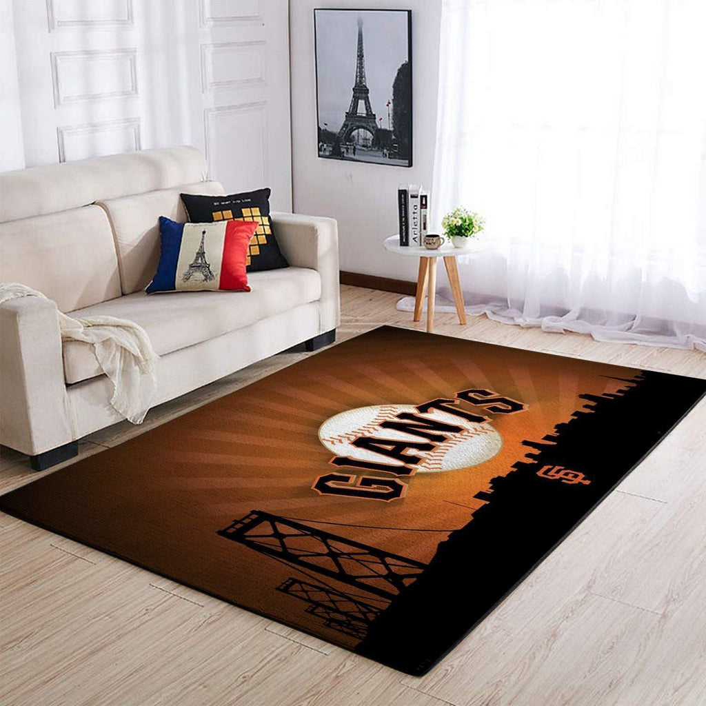 San Francisco Giants Area Mlb-Baseballteam Logo018 Teppich, Teppiche - Outdoor Teppich, Teppich Wohnzimmer, Küchenteppich, Kinderzimmer, Modern