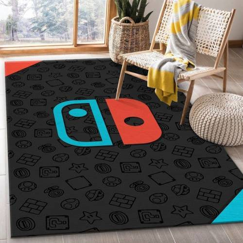 Nintendo Switch-Gaming Teppich, Teppiche - Outdoor Teppich, Teppich Wohnzimmer, Küchenteppich, Kinderzimmer, Modern
