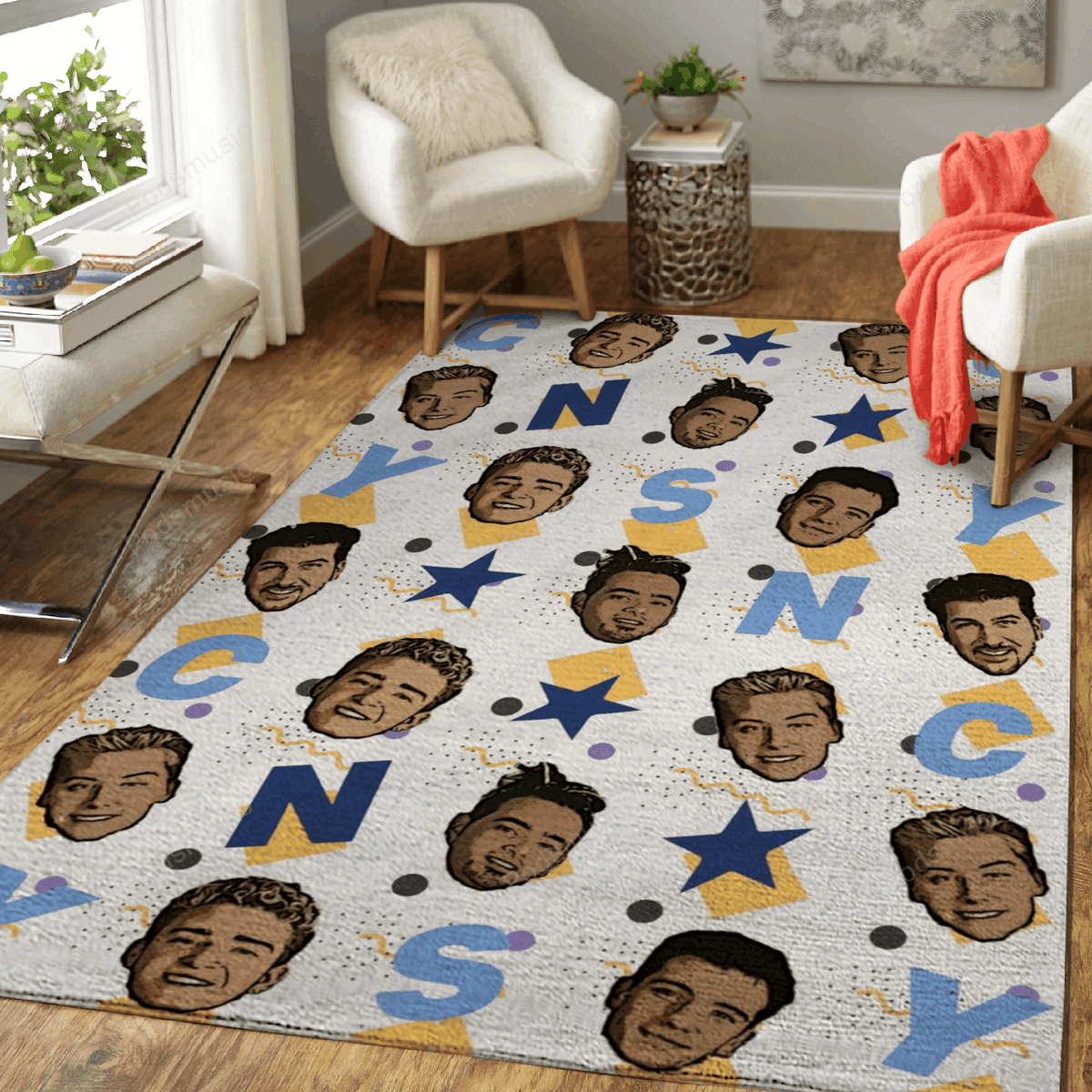 Nsync Doodles Musik für Fans Teppich, Teppiche - Outdoor Teppich, Teppich Wohnzimmer, Küchenteppich, Kinderzimmer, Modern