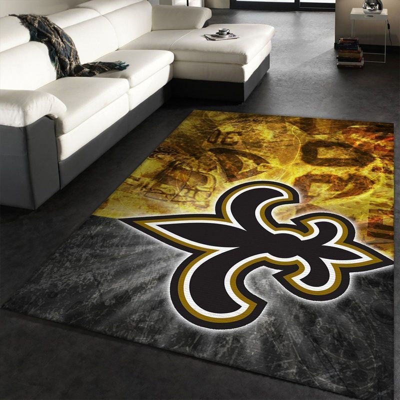 New Orleans Saints NFL 7 Teppich, Teppiche - Outdoor Teppich, Teppich Wohnzimmer, Küchenteppich, Kinderzimmer, Modern