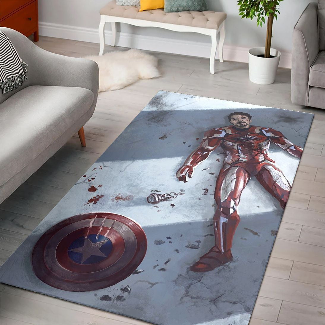 Iron Man Marvel-Filme Teppich, Teppiche - Outdoor Teppich, Teppich Wohnzimmer, Küchenteppich, Kinderzimmer, Modern