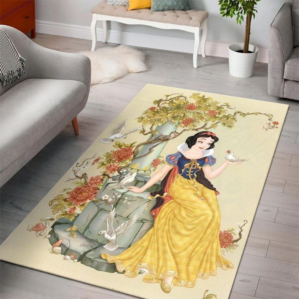 Schneewittchen Disney Prinzessinnen Charaktere Disney Filme 8 Teppich, Teppiche - Outdoor Teppich, Teppich Wohnzimmer, Küchenteppich, Kinderzimmer, Modern