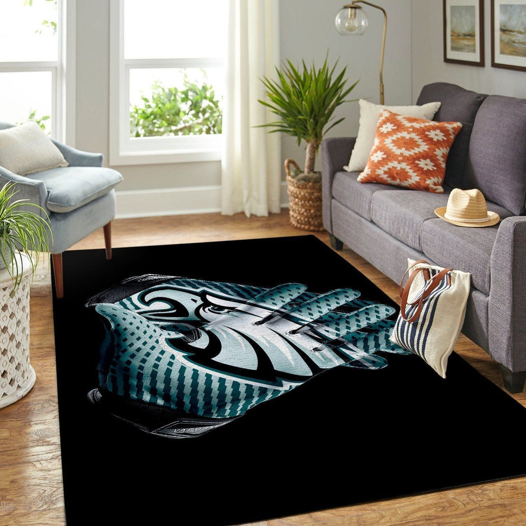 Philadelphia Eagles Area Nfl Football Team Logo004 Teppich, Teppiche - Outdoor Teppich, Teppich Wohnzimmer, Küchenteppich, Kinderzimmer, Modern