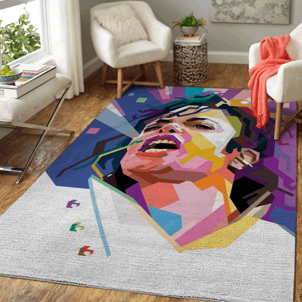 Mj Popart Music Wpap für Fans Teppich, Teppiche - Outdoor Teppich, Teppich Wohnzimmer, Küchenteppich, Kinderzimmer, Modern