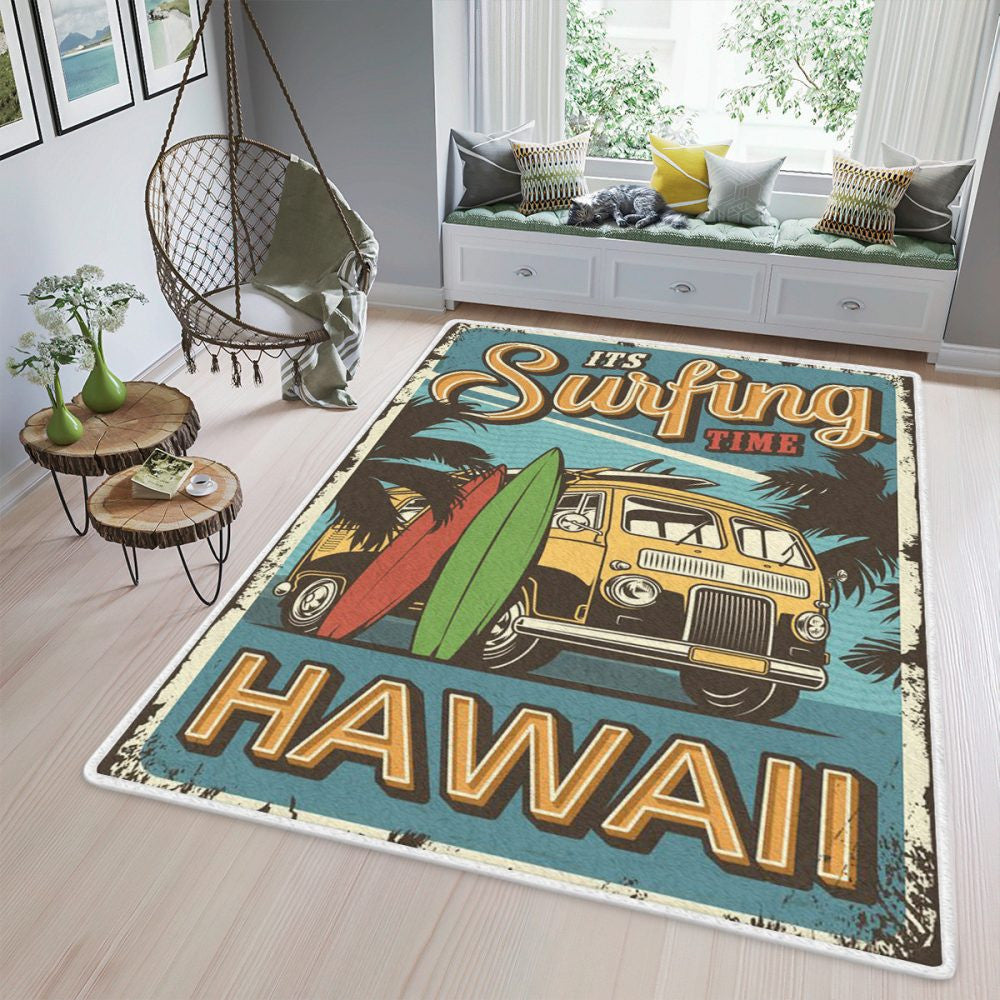 Hawaii Its Surping Times 123 Weihnachtsgeschenk für Liebhaber Teppich, Teppiche - Outdoor Teppich, Teppich Wohnzimmer, Küchenteppich, Kinderzimmer, Modern