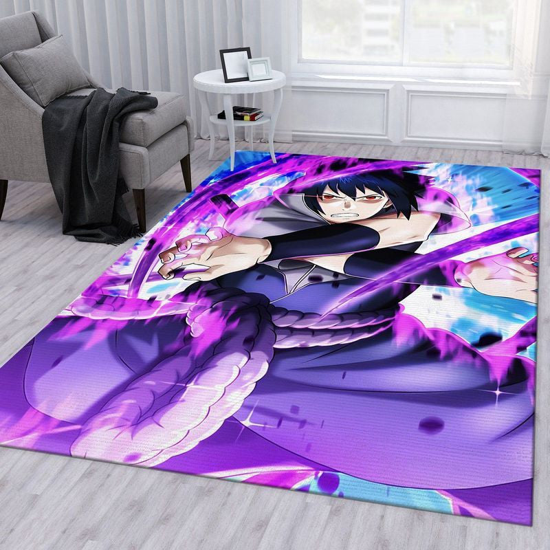Naruto Shippuuden Sasuke Uchiha Anime Teppich, Teppiche - Outdoor Teppich, Teppich Wohnzimmer, Küchenteppich, Kinderzimmer, Modern