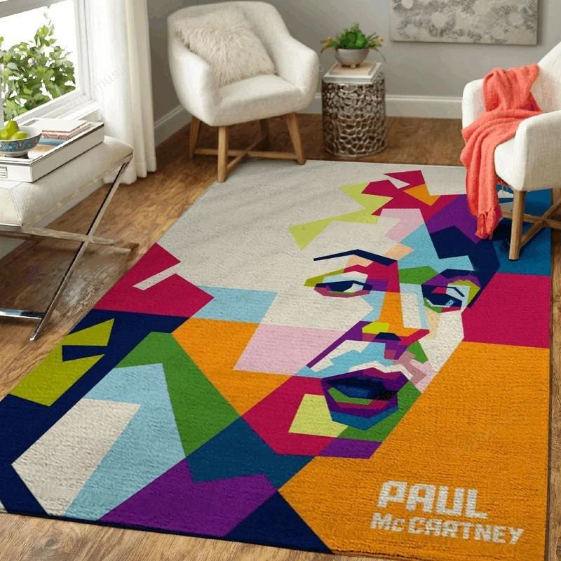 Paul Mccartney Musik Popart Teppich, Teppiche - Outdoor Teppich, Teppich Wohnzimmer, Küchenteppich, Kinderzimmer, Modern