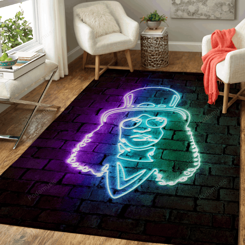 Slash Neonmusik für Fans Teppich, Teppiche - Outdoor Teppich, Teppich Wohnzimmer, Küchenteppich, Kinderzimmer, Modern
