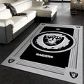Oakland Raiders Nfl Logo Style Room Custom Area Floor Teppich, Teppiche - Outdoor Teppich, Teppich Wohnzimmer, Küchenteppich, Kinderzimmer, Modern