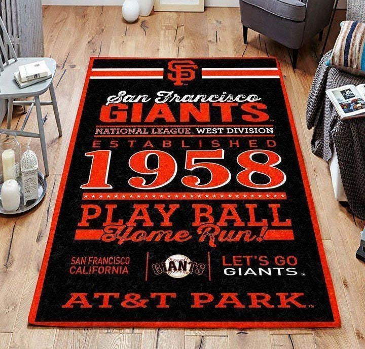 San Francisco Giants Area Mlb-Baseballteam Logo020 Teppich, Teppiche - Outdoor Teppich, Teppich Wohnzimmer, Küchenteppich, Kinderzimmer, Modern