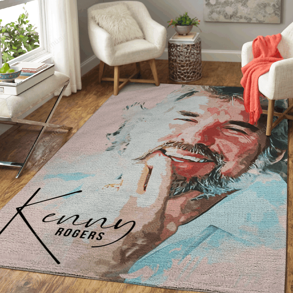 Kenny Rogers Music Parade für Fans Teppich, Teppiche - Outdoor Teppich, Teppich Wohnzimmer, Küchenteppich, Kinderzimmer, Modern