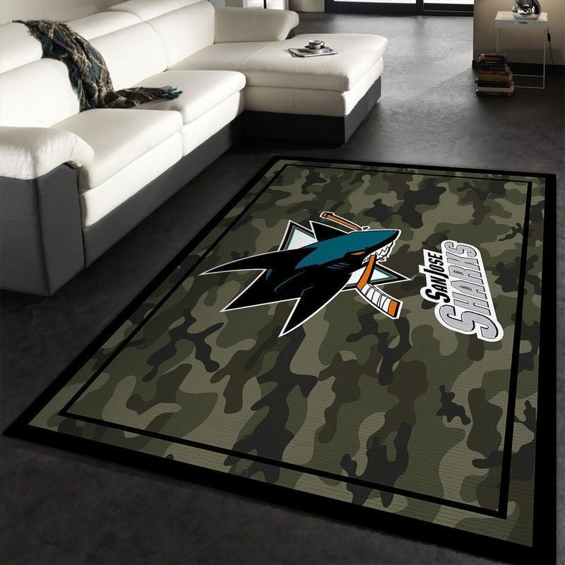 San Jose Sharks Nhl 1 Teppich, Teppiche - Outdoor Teppich, Teppich Wohnzimmer, Küchenteppich, Kinderzimmer, Modern