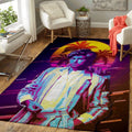 Michael Georgework Musik Synthwave 80S Teppich, Teppiche - Outdoor Teppich, Teppich Wohnzimmer, Küchenteppich, Kinderzimmer, Modern
