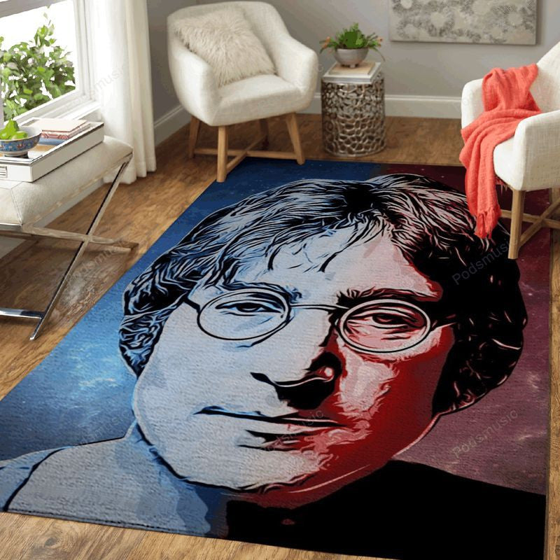 John Lennon II Musikmalerei Teppich, Teppiche - Outdoor Teppich, Teppich Wohnzimmer, Küchenteppich, Kinderzimmer, Modern