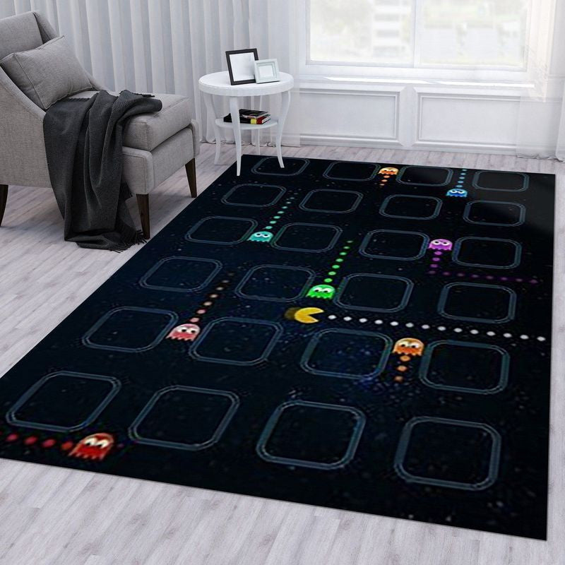 Pacman Gaming 12 Teppich, Teppiche - Outdoor Teppich, Teppich Wohnzimmer, Küchenteppich, Kinderzimmer, Modern